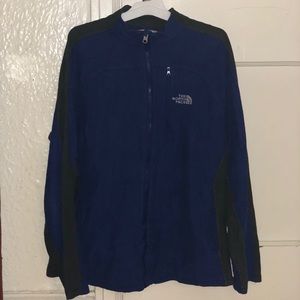 The north face jacket blue and gray